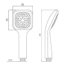 Ручной душ Melodia della vita Luxe MKP26111BL_bk Черный