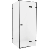 Душевой уголок New Trendy Avexa Black 100x80 R EXK-1587 профиль Черный стекло прозрачное