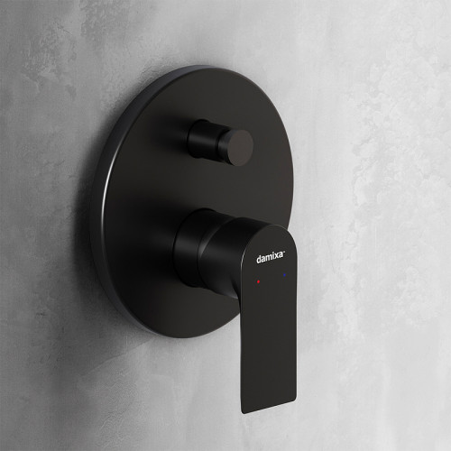 Смеситель для душа Damixa Apollo 477100300 Черный матовый латунь встраиваемый