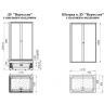 Душевой уголок Radomir Верчелли 120x80 R 1-03-6-2-0-0130 профиль Черный стекло прозрачное