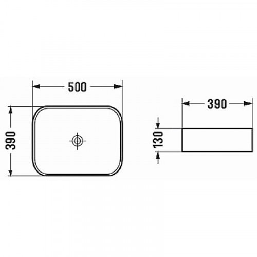 Раковина-чаша Azario 50 AZ-78109MB Черная матовая