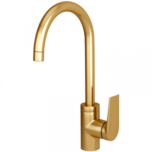 Смеситель для кухни WasserKRAFT Aisch 5507 Золото матовое латунь
