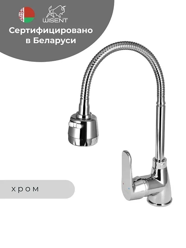 Смеситель для кухни Wisent WP58118 цвет Хром