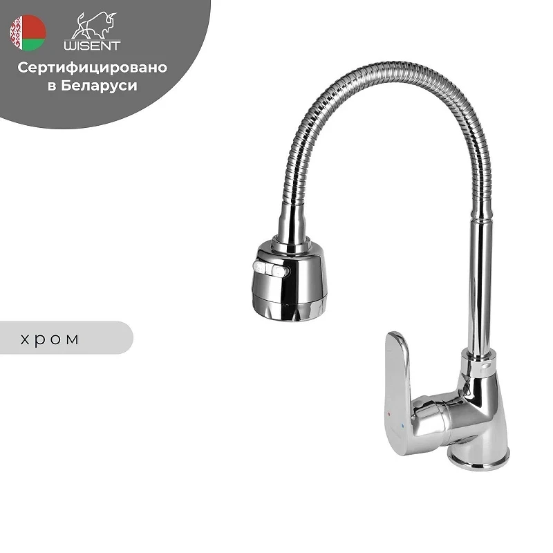 Смеситель для кухни Wisent WP58118 цвет Хром