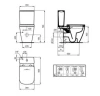 Унитаз-компакт Ideal Standard I.Life B T537101 цвет Белый без бачка с сиденьем Микролифт