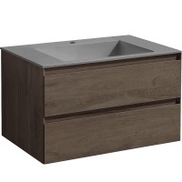 Тумба под раковину Vincea Luka 80 VMC-2L800RO подвесная R.Oak МДФ / ЛДСП