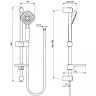 Душевой гарнитур Ideal Standard Ideal Rain Evo Diamond L3 B2621AA Хром