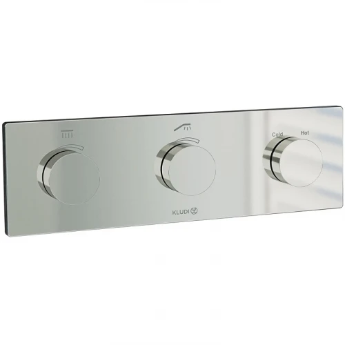 Смеситель для душа Kludi PushTronic 3830005-00 с термостатом Хром