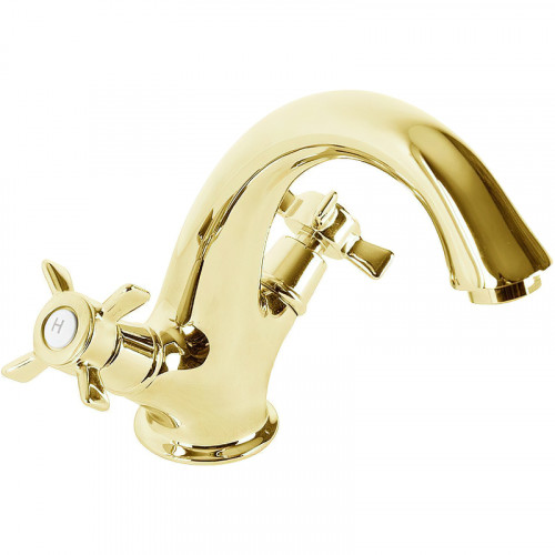 Смеситель для раковины Cezares Lord-LS1-03/24 Золото 24 карат латунь