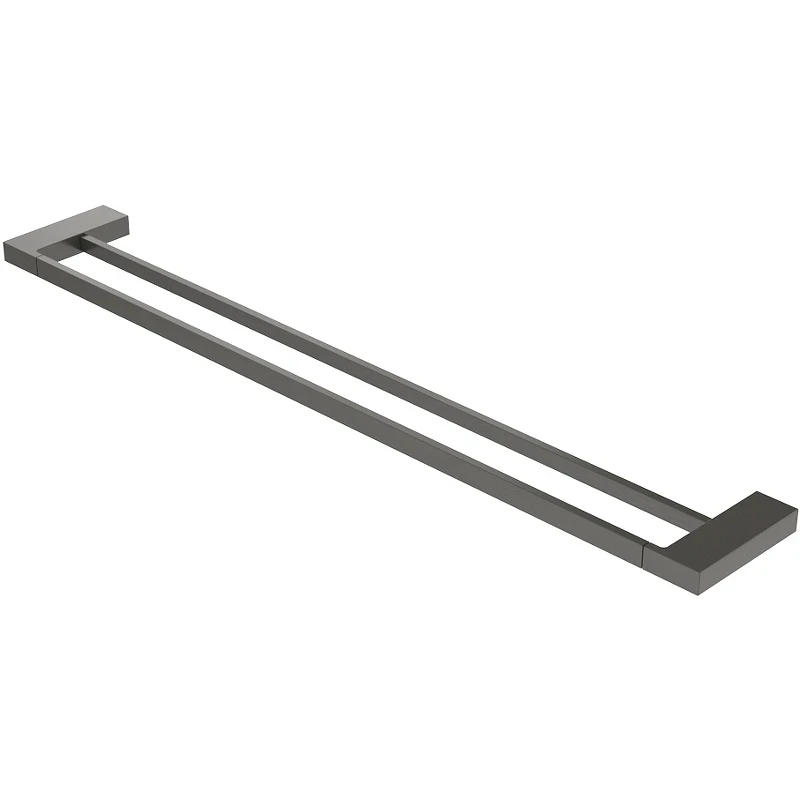 Полотенцедержатель Cezares Slider SLIDER-THD-80-GM двойной Оружейная сталь