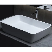 Раковина-чаша Salini Gloria 65 312 1102212M Белая матовая искусственный камень (литьевой мрамор)