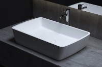 Раковина-чаша Salini Gloria 65 312 1102212M Белая матовая искусственный камень (литьевой мрамор)