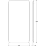 Зеркало Defesto Opti 50x100 DF 2815R с подсветкой 28W-3000К/ИК - выключатель/Теплый белый свет