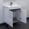 Тумба с раковиной Comforty Нарва 70-2 00-00015236 Белая матовая