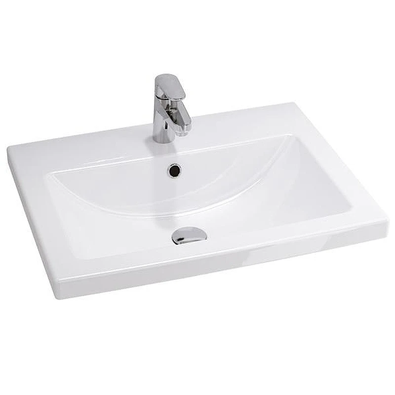 Тумба с раковиной Comforty Нарва 70-2 00-00015236 Белая матовая