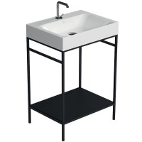 Раковина Kerasan Cento 60 353101*1 Белая фарфор подвесная, накладная