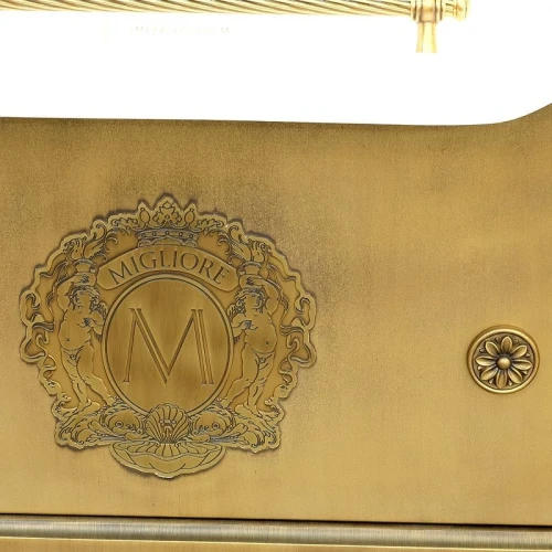 Ванна из искусственного камня Migliore Impero Podium 180x87 26173 Бронза Белая