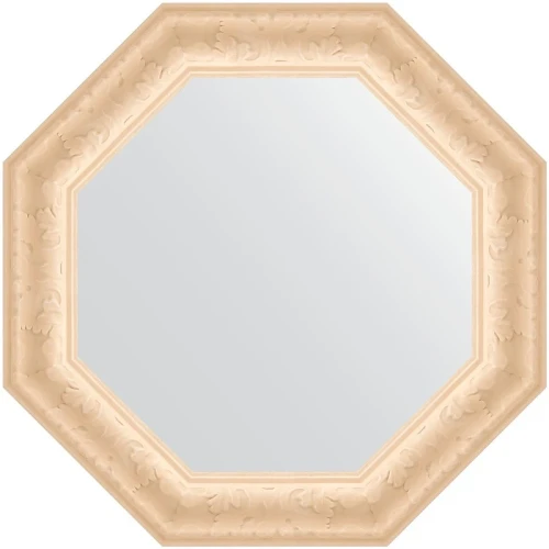 Зеркало Evoform Octagon 60х60 BY 7330 в багетной раме - Старый гипс 82 мм стекло