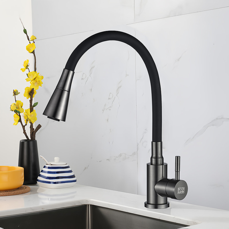 Смеситель для кухни Boch Mann Mia GR BM10422 Серый матовый