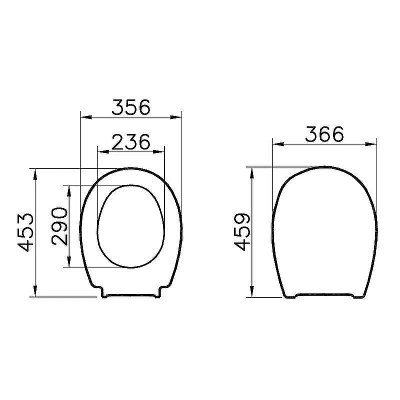 Сиденье для унитаза Vitra Universal 115-003-001 Белое