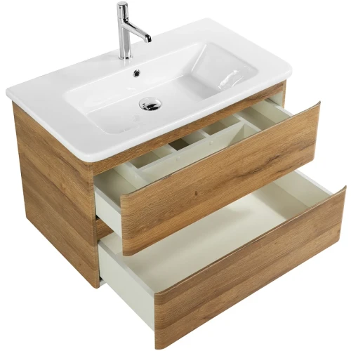 Тумба под раковину BelBagno 80 ALBANO-CER-800-2C-SO-RR подвесная Rovere Rustico МДФ / ЛДСП