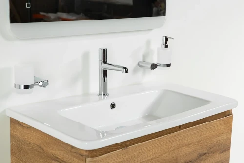 Тумба под раковину BelBagno 80 ALBANO-CER-800-2C-SO-RR подвесная Rovere Rustico МДФ / ЛДСП