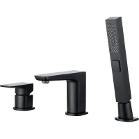 Смеситель на борт ванны Allen Brau Infinity 5.21008-31 Черный матовый латунь