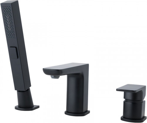 Смеситель на борт ванны Allen Brau Infinity 5.21008-31 Черный матовый латунь