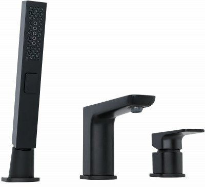 Смеситель на борт ванны Allen Brau Infinity 5.21008-31 Черный матовый латунь