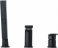 Смеситель на борт ванны Allen Brau Infinity 5.21008-31 Черный матовый латунь