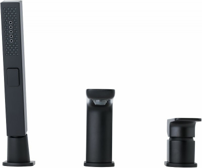 Смеситель на борт ванны Allen Brau Infinity 5.21008-31 Черный матовый латунь