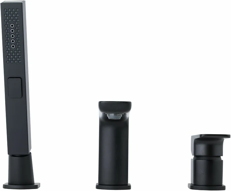 Смеситель на борт ванны Allen Brau Infinity 5.21008-31 Черный матовый латунь
