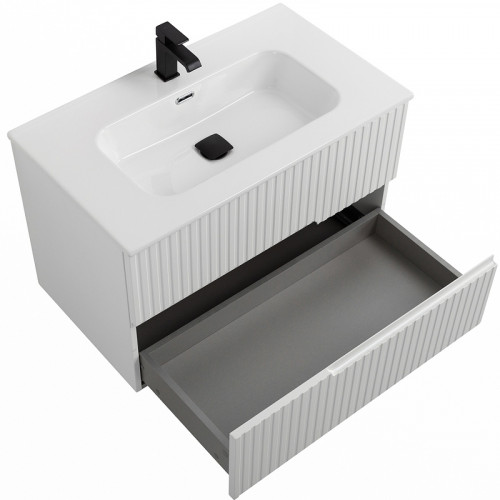 Тумба под раковину Cezares Duet-N 90 DUET-N-900-2C-SO-BL подвесная Bianco Lucido МДФ / ЛДСП