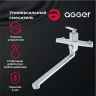 Смеситель для ванны Agger Beauty A2621100 универсальный Хром латунь на стену