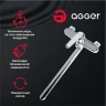 Смеситель для ванны Agger Beauty A2621100 универсальный Хром латунь на стену