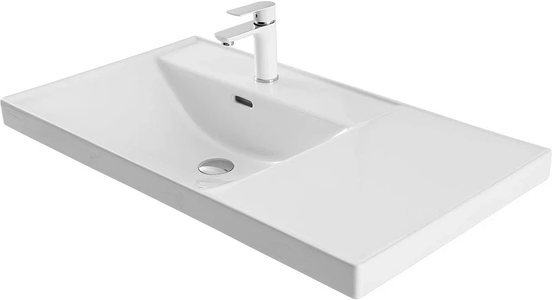 Мебельная раковина Aquanet Side 90 L 347438 цвет Белый
