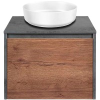 Тумба под раковину Vincea Mesa 60 VMC-2MS600TB подвесная T.Oak  Beton МДФ / ЛДСП