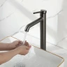 Смеситель для раковины Gappo G1006-29 цвет Оружейная сталь