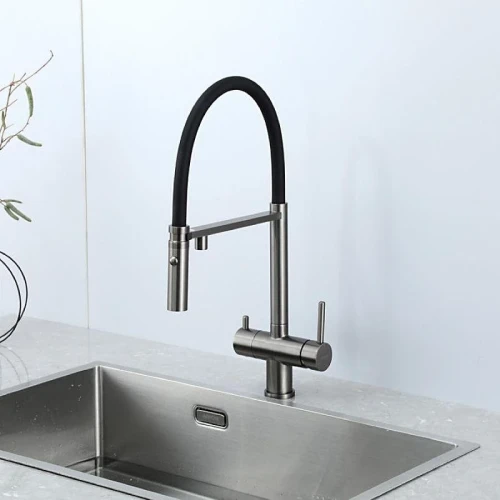 Смеситель для кухни Gappo G4397-89 цвет Оружейная сталь
