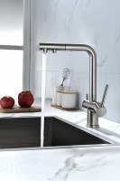 Смеситель для кухни Paulmark Serpentine Se213222-NI Никель латунь