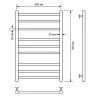 Водяной полотенцесушитель Comfysan Pioli-K W-8 80x50 014339 Белый матовый