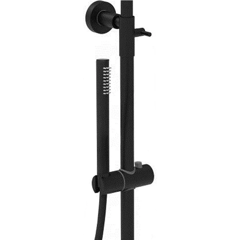 Душевой комплект Paffoni Light KITZCOL632NO110 из душевой системы с гигиеническим душем Черная матовая латунь на стену