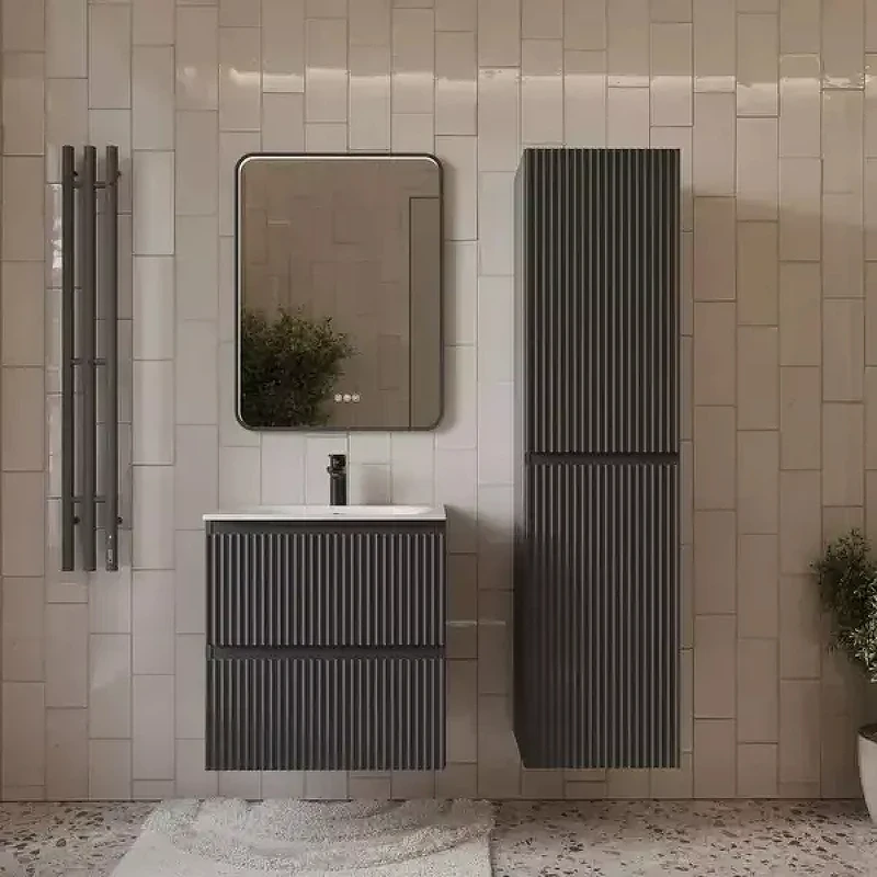 Тумба с раковиной Terminus Сицилия 60 SIC10602701601O подвесная цвет Графит