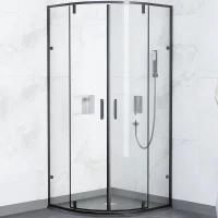 Душевой уголок RGW Classic CL-55B 90x90 72095599-14 профиль Черный стекло прозрачное