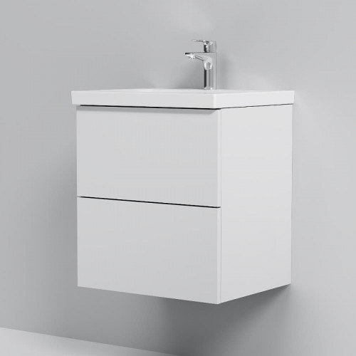 Тумба с раковиной AM.PM Gem 51 M90-FHX0502WG-WCC0502WG подвесная цвет Белый