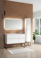 Зеркало SanVit Панорама 100 zpan100bl с подсветкой с сенсорным выключателем стекло