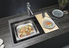 Кухонная мойка Blanco Etagon 8 Silgranit 525187 Антрацит искусственный камень (литьевой мрамор) встраиваемый