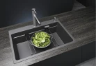 Кухонная мойка Blanco Etagon 8 Silgranit 525187 Антрацит искусственный камень (литьевой мрамор) встраиваемый