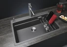 Кухонная мойка Blanco Etagon 8 Silgranit 525187 Антрацит искусственный камень (литьевой мрамор) встраиваемый