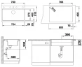 Кухонная мойка Blanco Etagon 8 Silgranit 525187 Антрацит искусственный камень (литьевой мрамор) встраиваемый